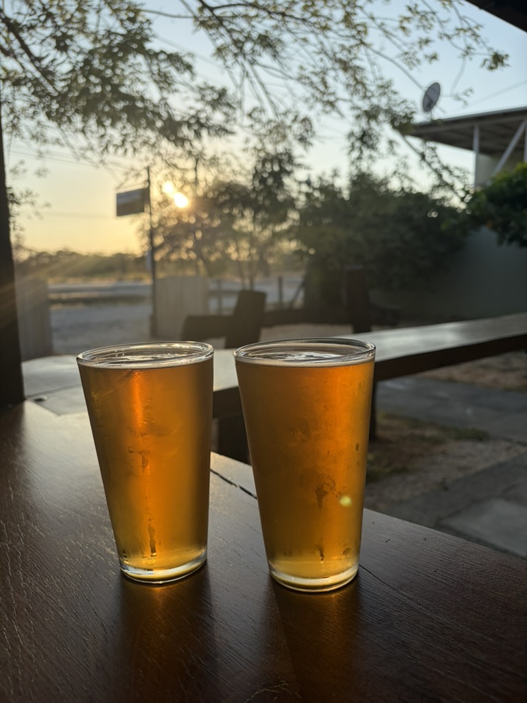 Cold beer at Maderos Brewery